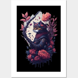 Cute Stealth Ninja Cat Posters and Art